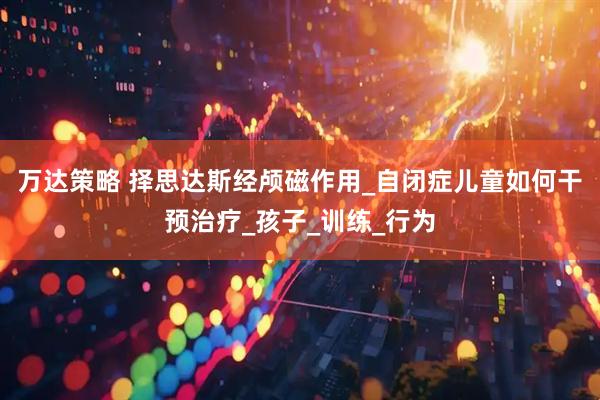 万达策略 择思达斯经颅磁作用_自闭症儿童如何干预治疗_孩子_训练_行为