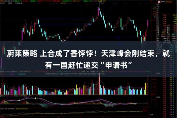 蔚莱策略 上合成了香饽饽！天津峰会刚结束，就有一国赶忙递交“申请书”